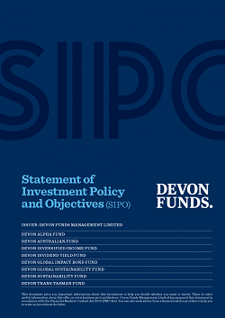 Devon Funds Statement of Investment Policy and Objectives
