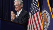 Federal Reserve chairman Jerome Powell. The Fed and European Central Bank moved as expected last week (file photo).